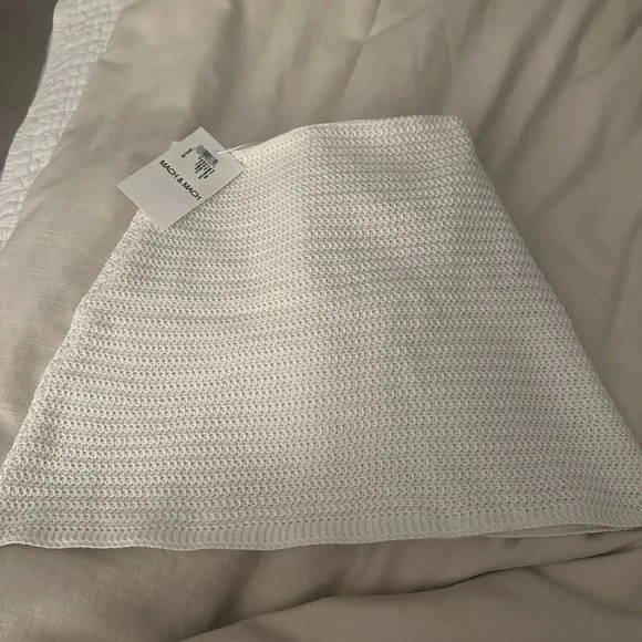 MACH & MACH Textured Mini Skirt